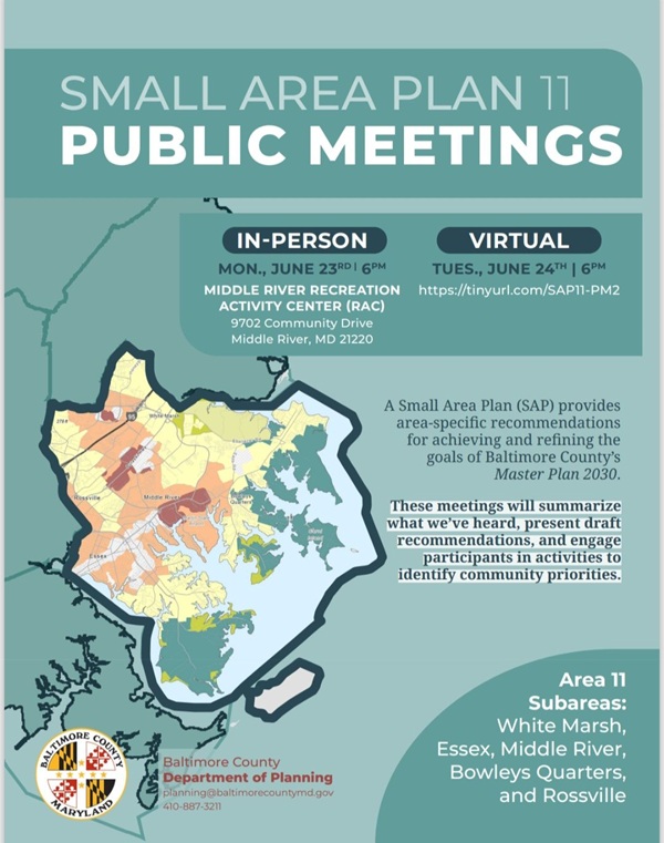 Baltimore County Small Area Plan Meeting Middle River MD 202506