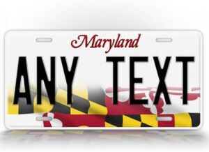Personalized Maryland License Plate