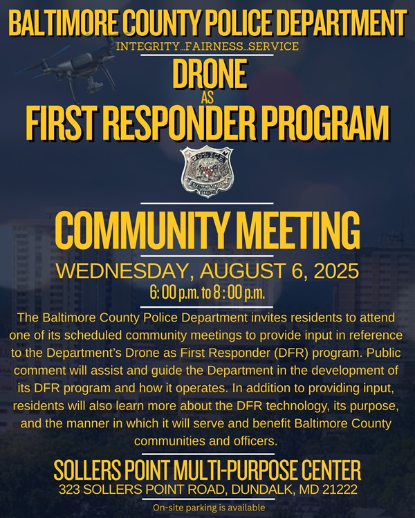 Baltimore County Police Department Drones First Responder Meeting 2025