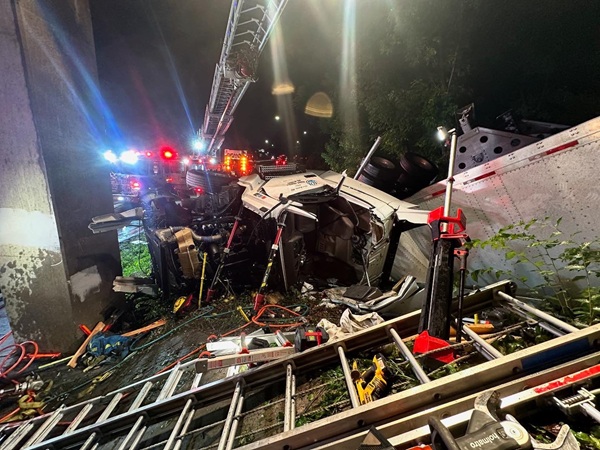 I-695 Truck Crash Towson 20250702a