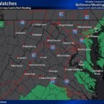 NWS Baltimore Flood Watch Chantal 20250707